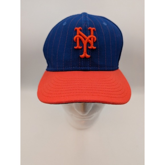 New York Mets Pinstripe Hat Cap New Era 59fifty 7 1/4 MLB - Picture 1 of 6